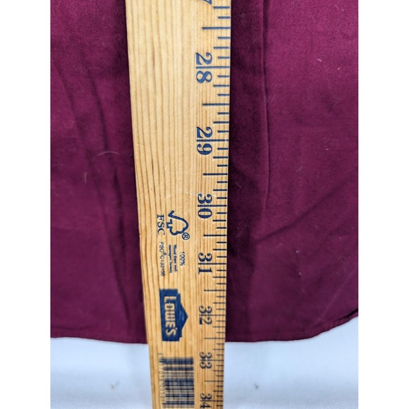 Brooks Brothers Vintage Men's L Burgundy Cotton Button Down Sport Shirt - Picture 6 of 7